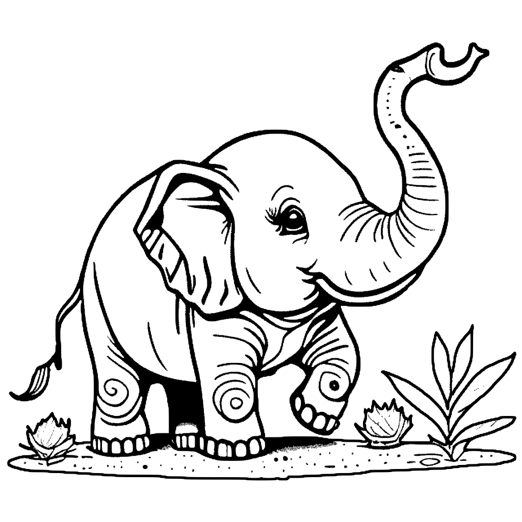 Discover the Beauty of Elephants with Our Printable Coloring Sheets, 100  Pages