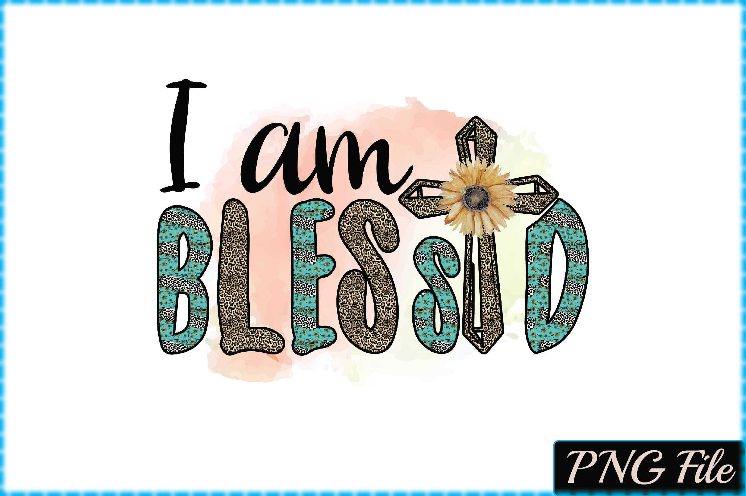 I Am Blessed Graphic by Crafty Shopping · Creative Fabrica