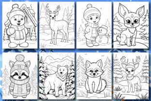 Animals looking good for Christmas Watercolor Coloring Book for Kids:  Watercolor Coloring Book for Kids ages 8-12 by Aquarella Publishing