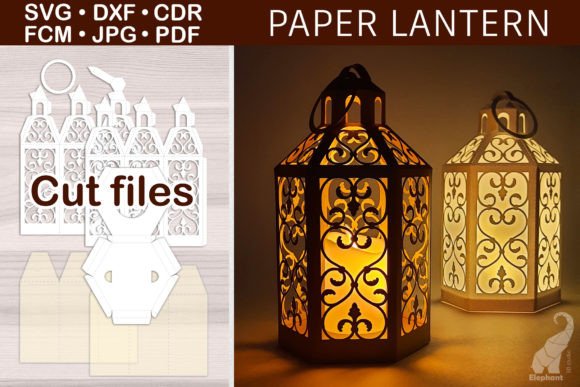 Lantern SVG Bundle, Laser Cut Lamp, Mandala SVG Design By Fly Design