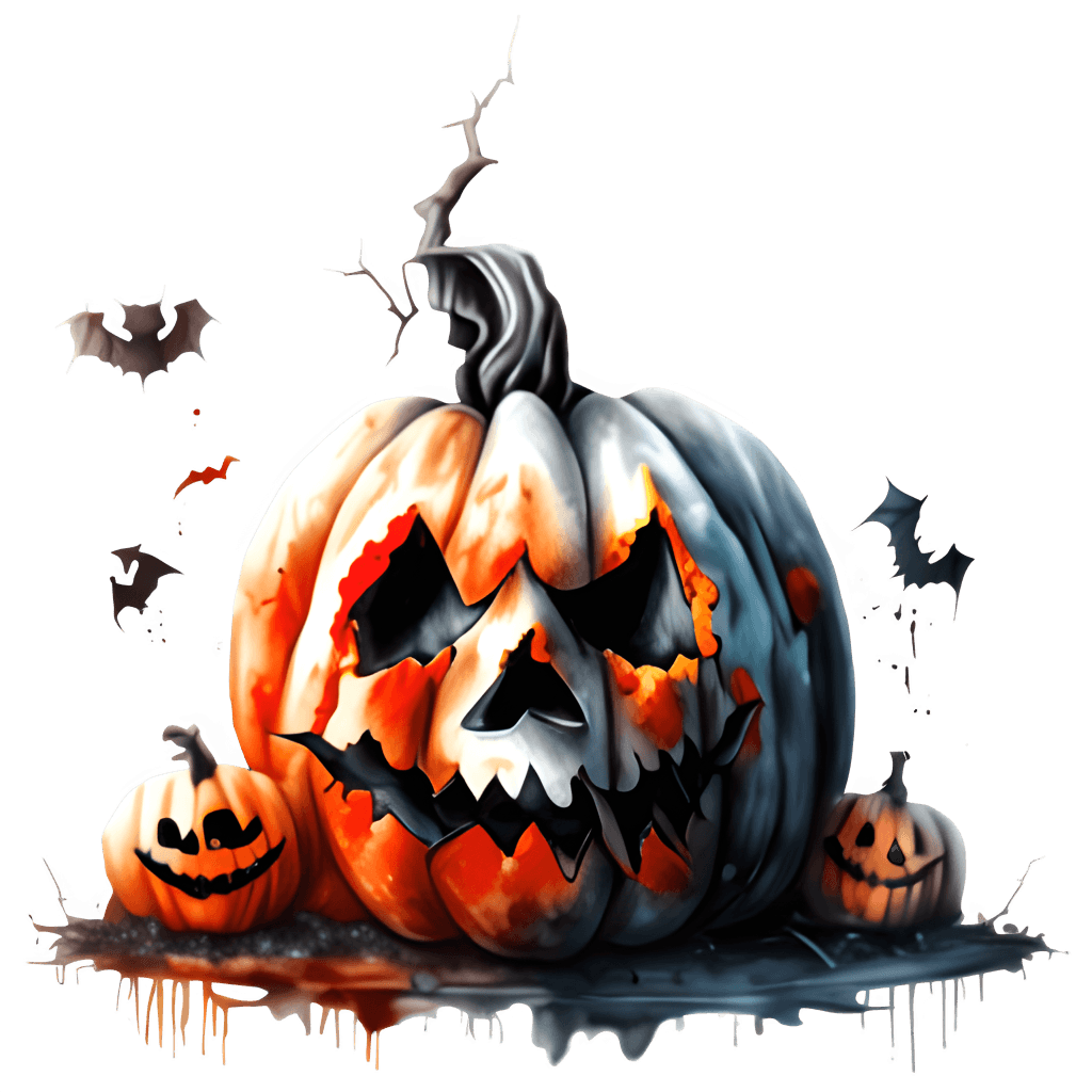 Halloween Graphic Michael Myers Skull Pumpkin Realistic 4k Glowing ...
