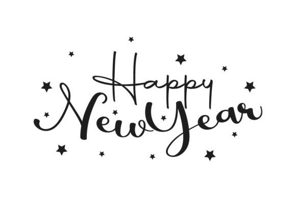 2023 Happy New Year Lettering Graphic by pixeness · Creative Fabrica