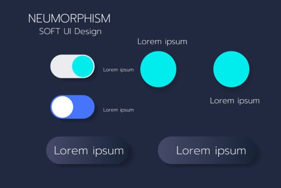Neumorphism Botton Soft UI Design Graphic by Atit956 · Creative Fabrica