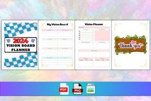 Canva Editable Vision Board Planner 2024 Graphic by KDP Mount · Creative  Fabrica