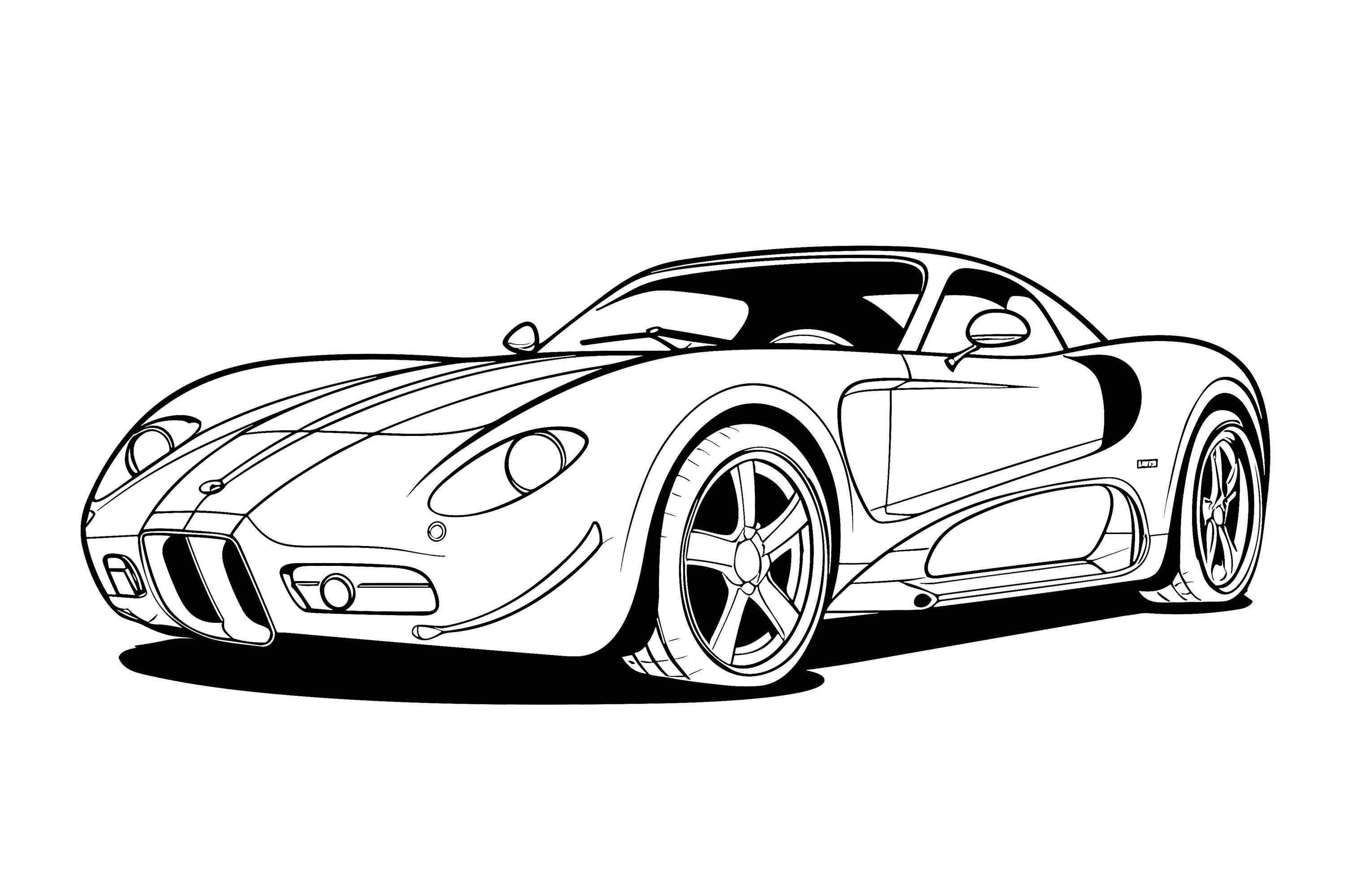 B W Car Clipart Graphic by Illustrately · Creative Fabrica