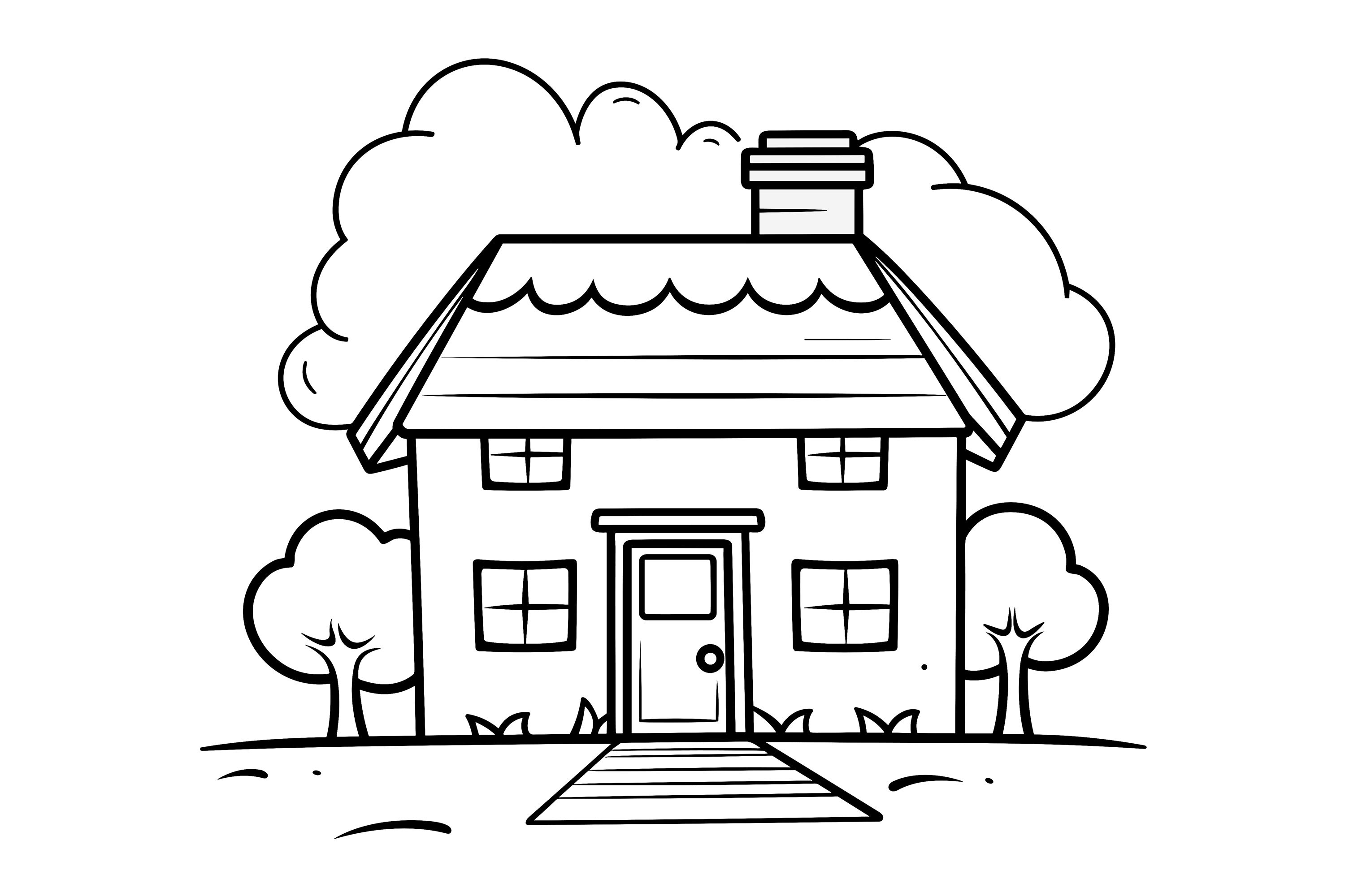 House Clipart Graphic by Illustrately · Creative Fabrica