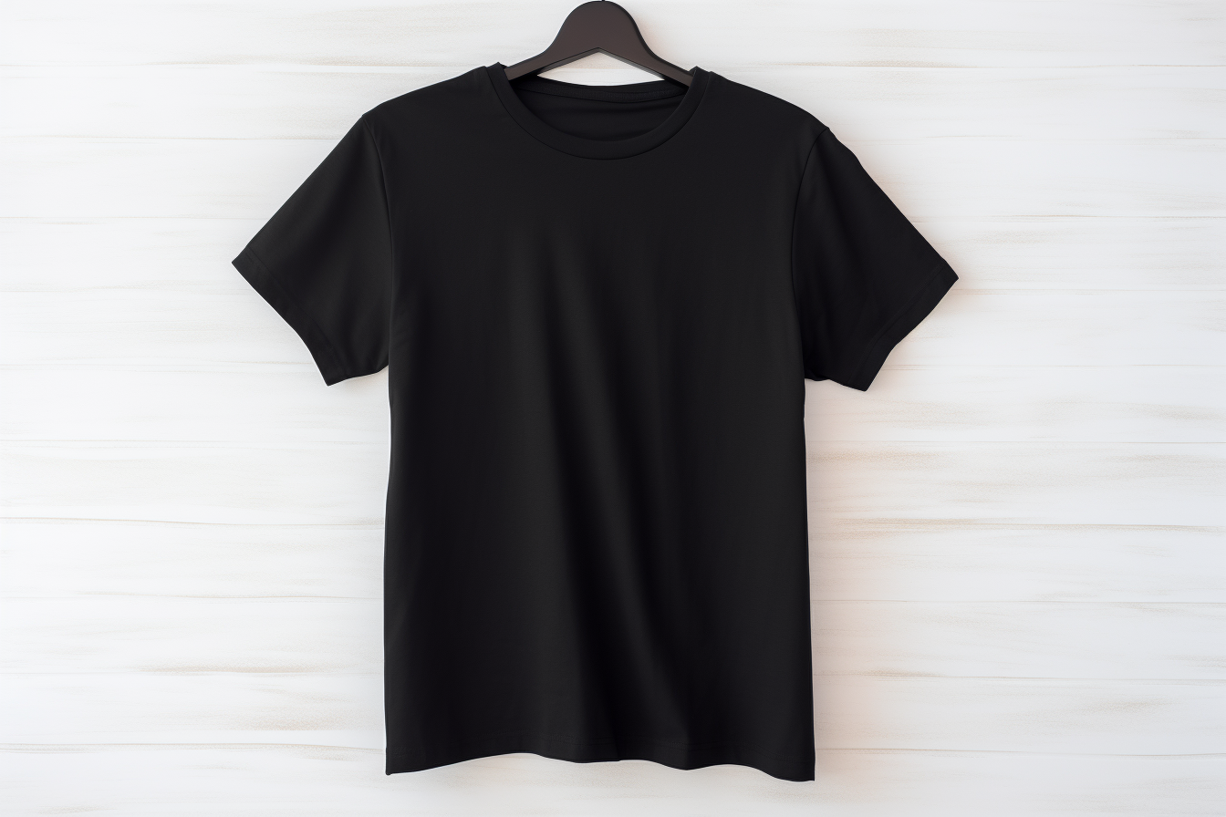 Black T-Shirt Mockup Graphic by Illustrately · Creative Fabrica