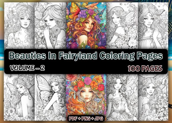 Beauties in Fairyland Coloring Book: Enchanted Forest Fairies Coloring Book for Adults Mystical Fairy Homes Fantasy Coloring Book Coloring Books Fairy Forest Dream Flower Fairies Coloring Book [Book]