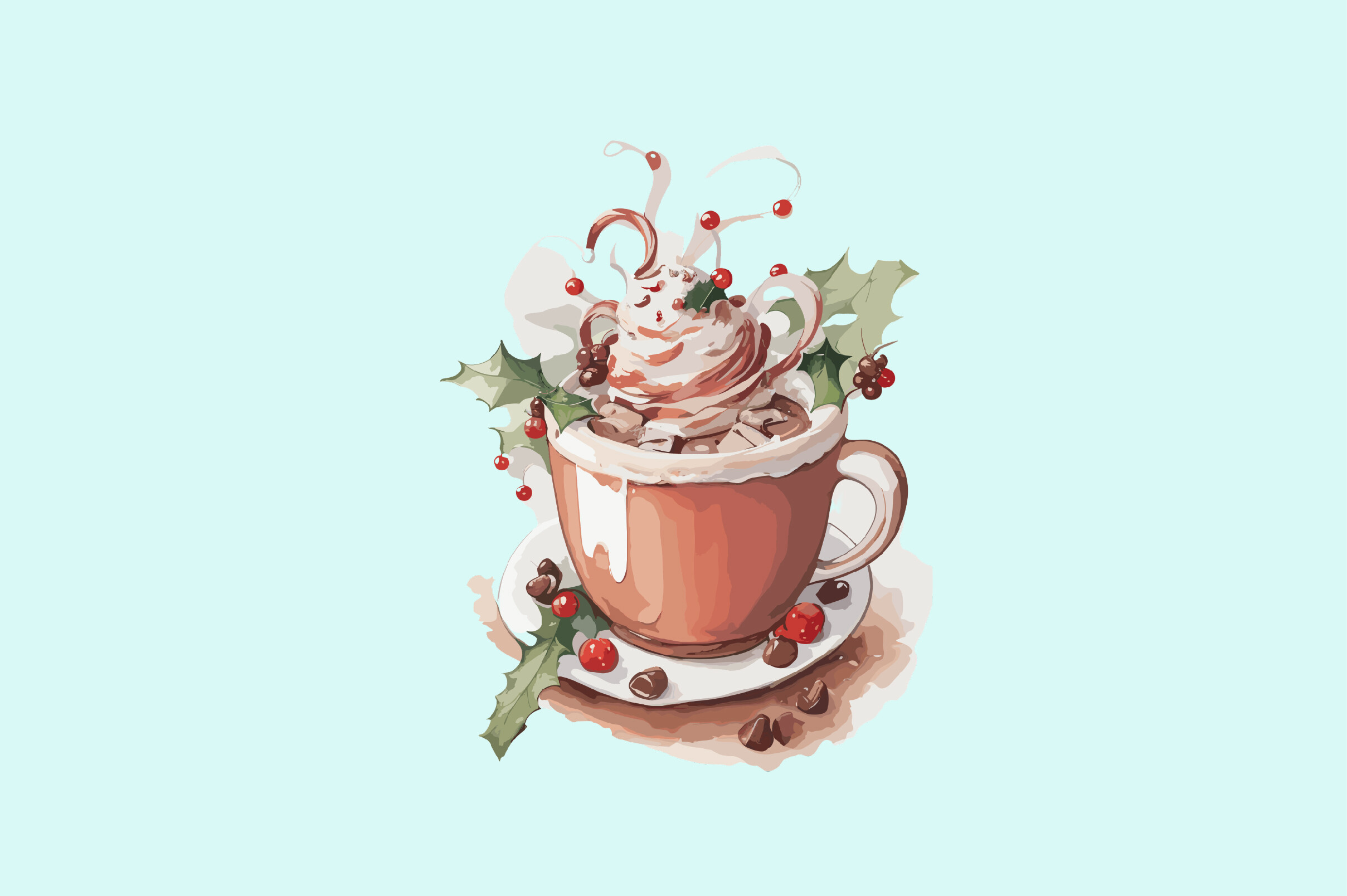 Christmas Coffee Clipart Graphic by Sublimation Design · Creative Fabrica