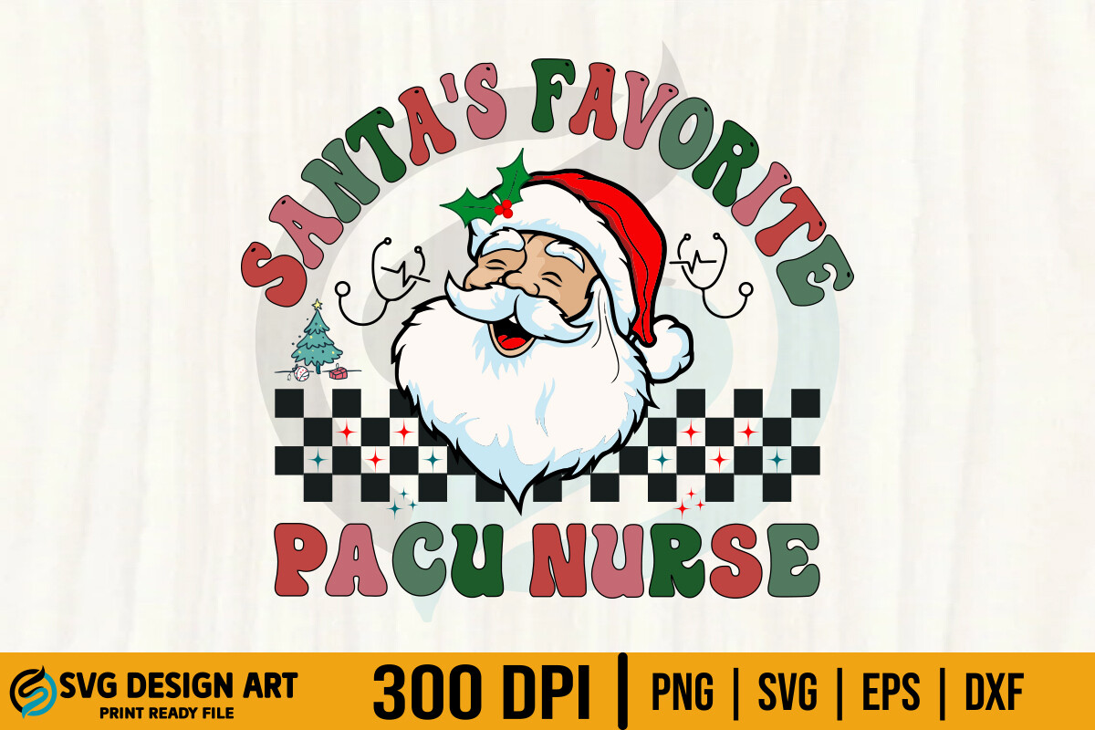 Christmas Pacu Nurse SVG, Retro Santa Graphic by SVG Design Art · Creative  Fabrica