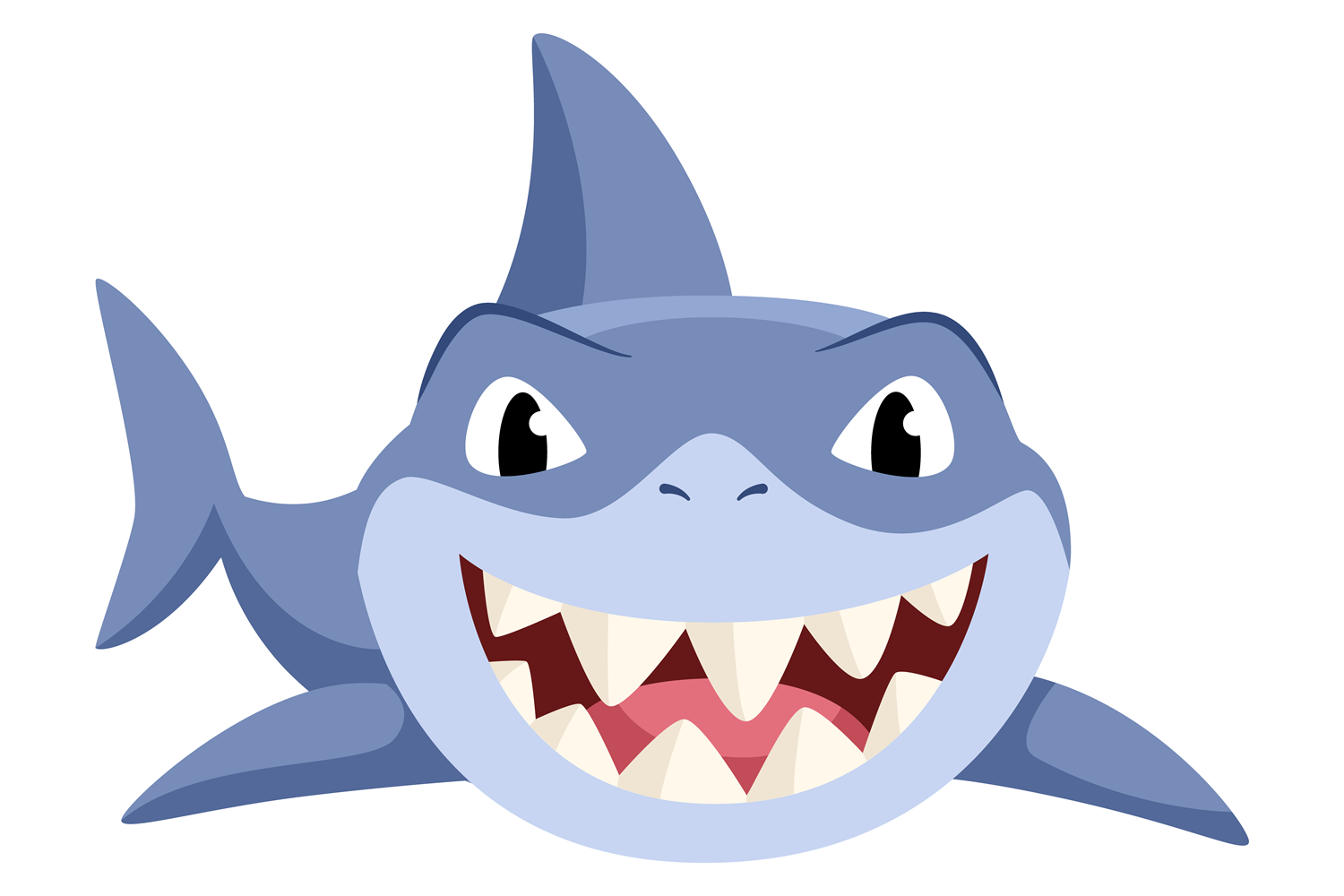 Shark Character with Teeth. Cartoon Anim Graphic by ladadikart ...