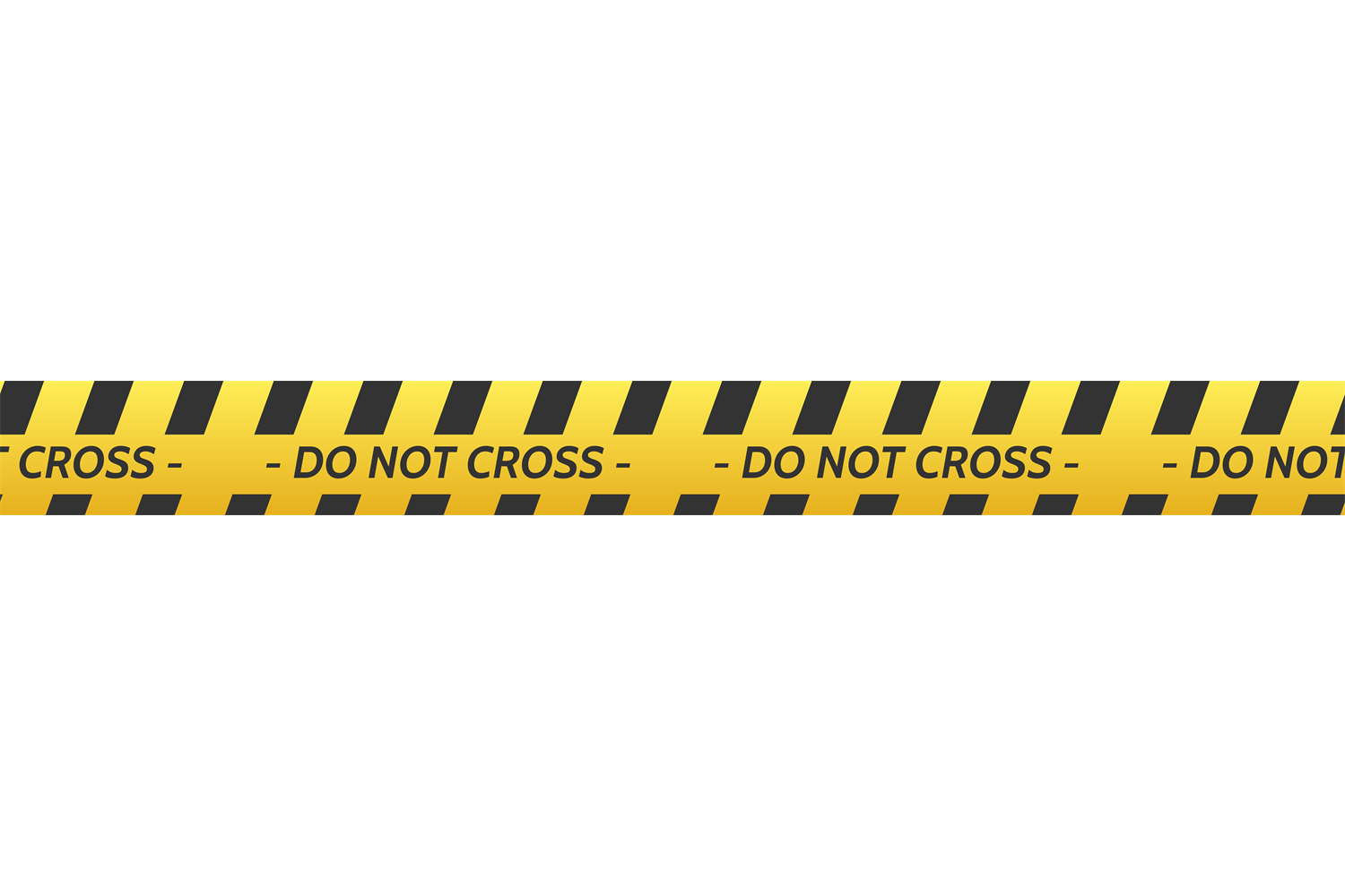 Do Not Cross Ribbon. Crime Scene Barrier Graphic by vectortatu ...