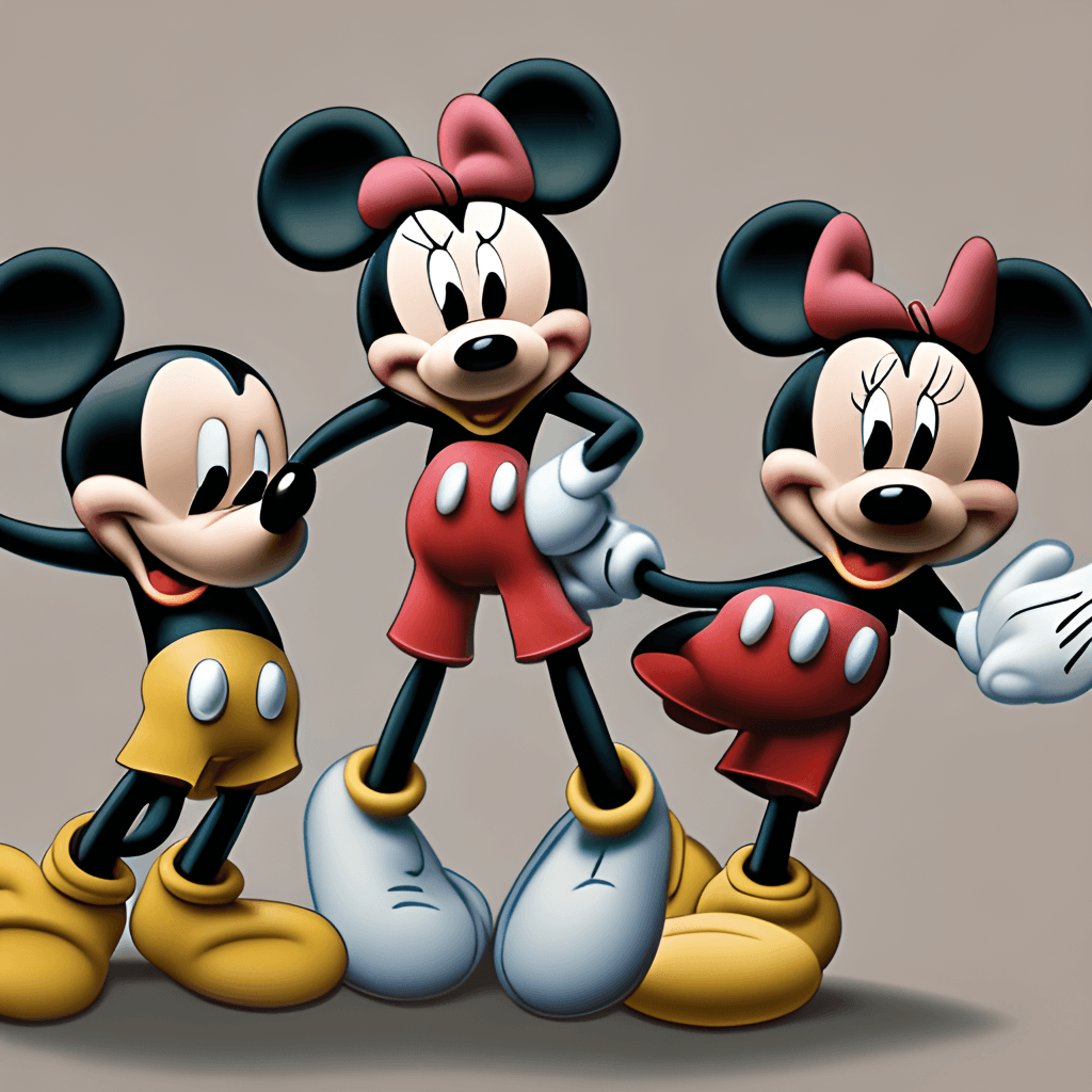 Mickey Mouse and Friends Jumping Rope · Creative Fabrica