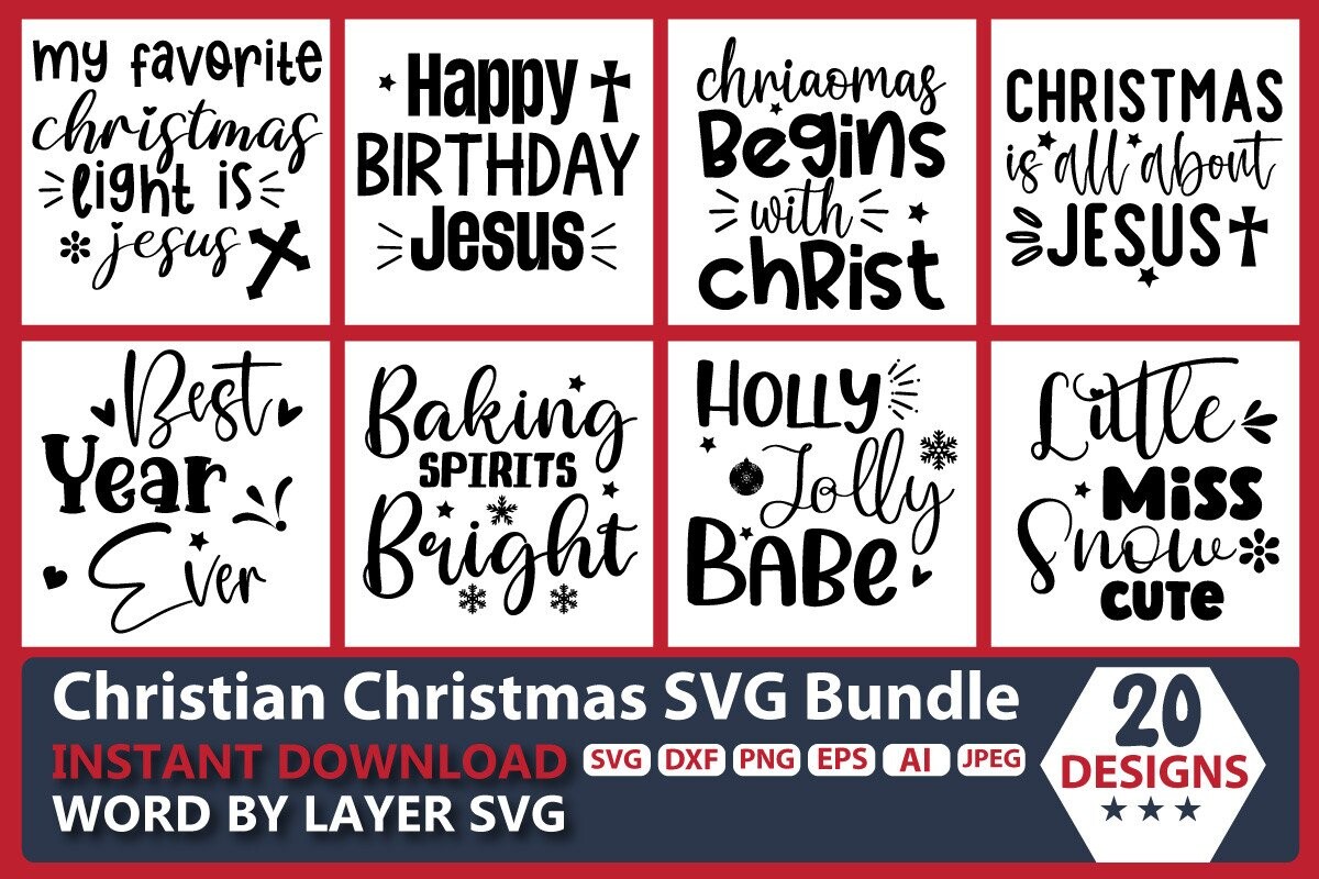 O Holy Night, Christmas SVG, Christ is Born SVG, Digital Download, Cut  File, Sublimation, Clip Art (individual svg/dxf/png/jpeg files)