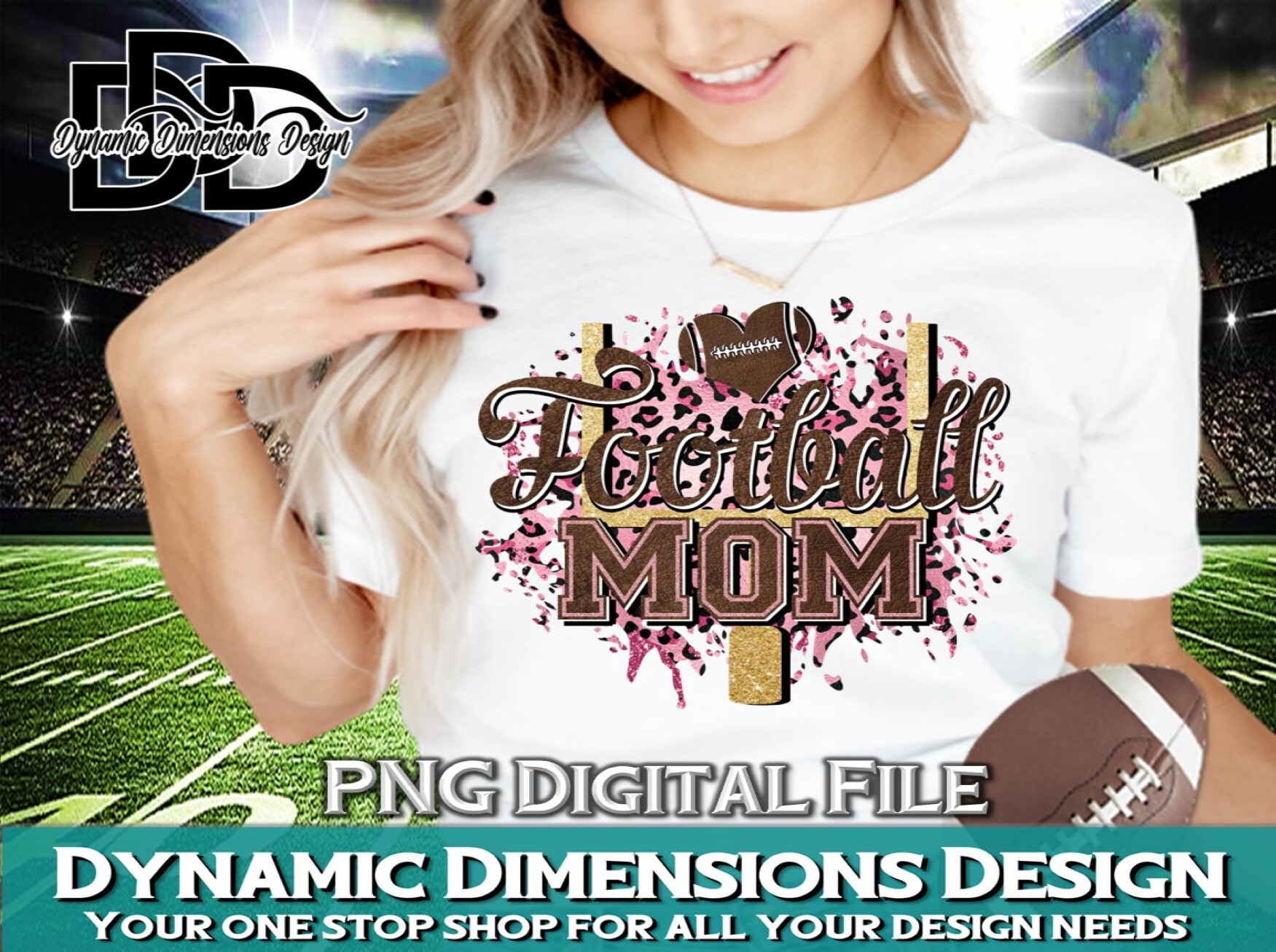 Football Mom PNG Graphic by Dynamic Dimensions · Creative Fabrica