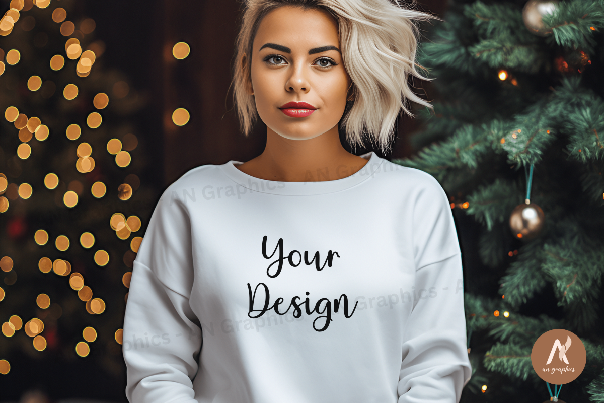 Christmas Girl T Shirt Mockup Design 8 Graphic By An Graphics · Creative Fabrica