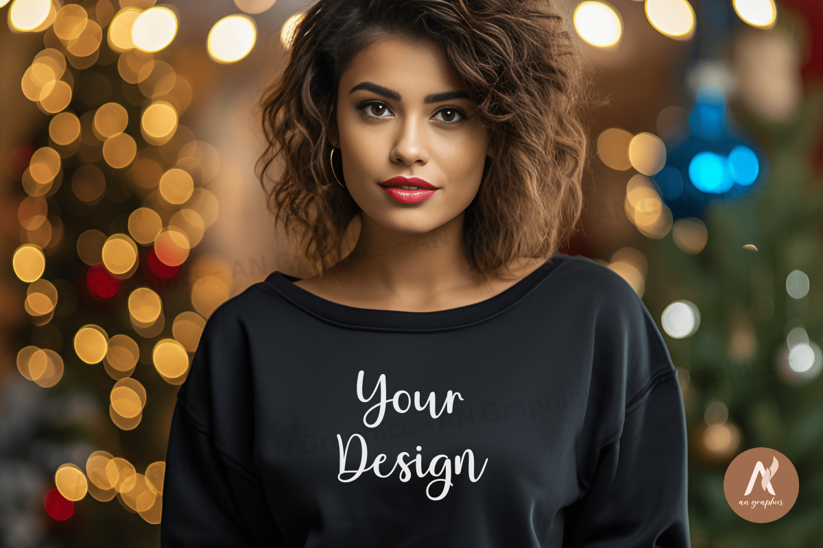 Christmas Girl T Shirt Mockup Design 21 Graphic By An Graphics · Creative Fabrica