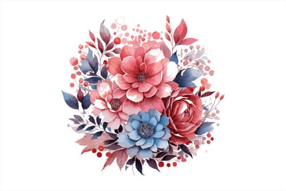 Watercolor Florals for Graphic Design