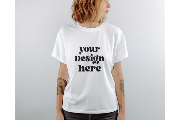 Comfort Colors C1717 White Shirt Mockup Graphic by MockupStore ...
