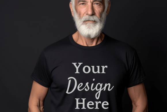 Black Tshirt Mockup - Grandpa Shirt Graphic by Lara' s Designs · Creative  Fabrica