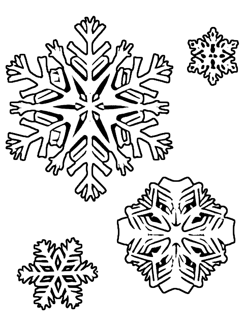 Snowflake Coloring Page · Creative Fabrica