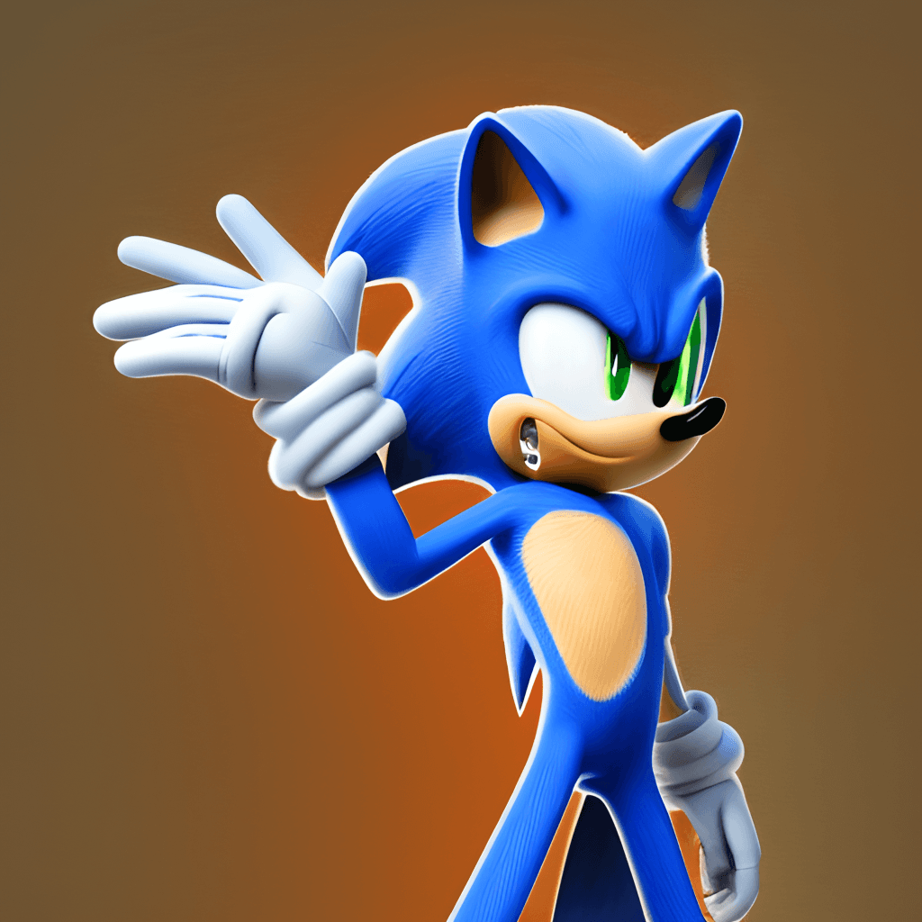 Sonic Among Us Character Graphic · Creative Fabrica