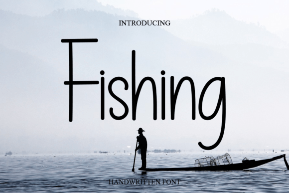 Fishing Font by cans studio · Creative Fabrica