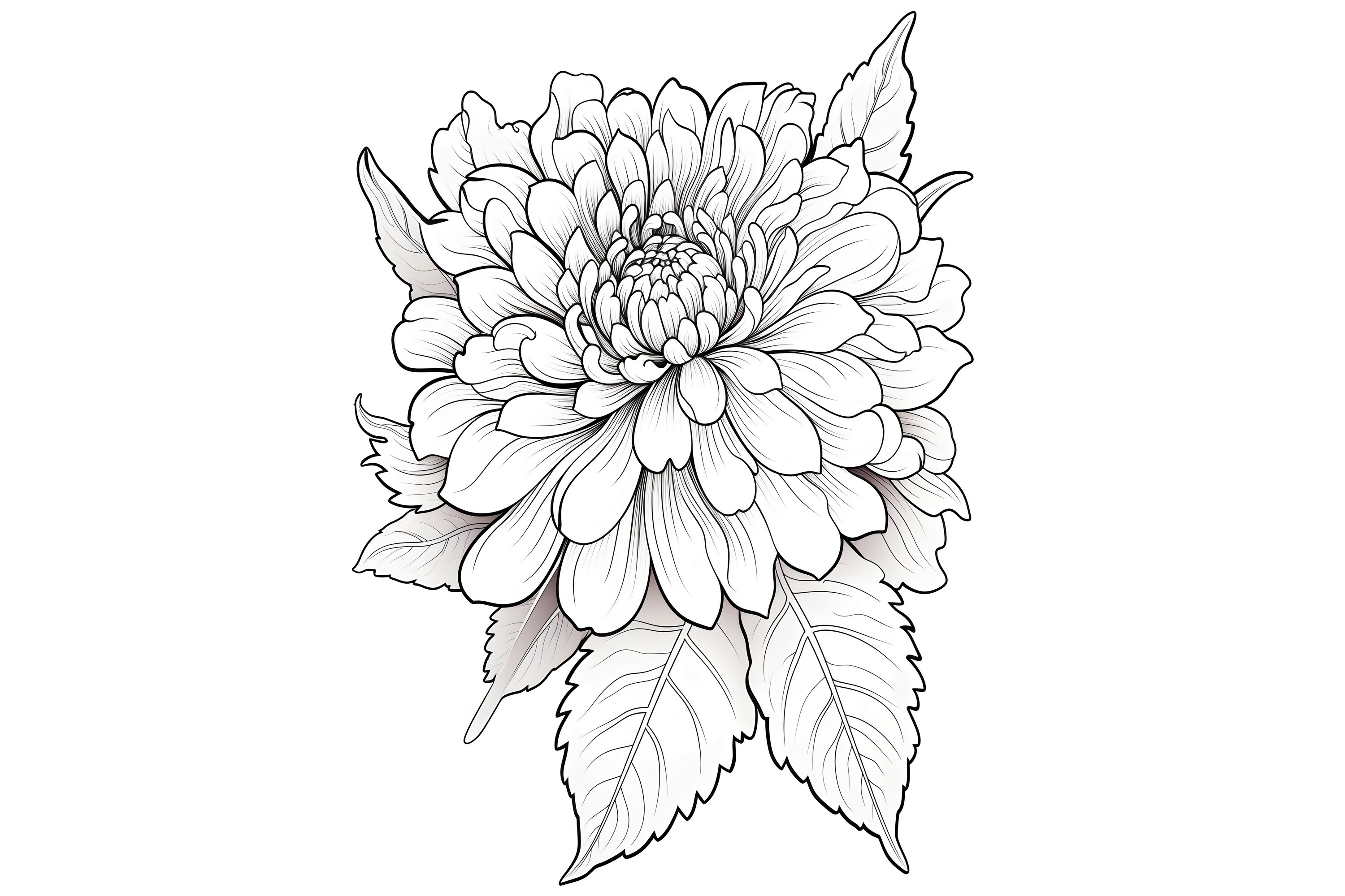 Flower Coloring Page Graphic by mimishop · Creative Fabrica