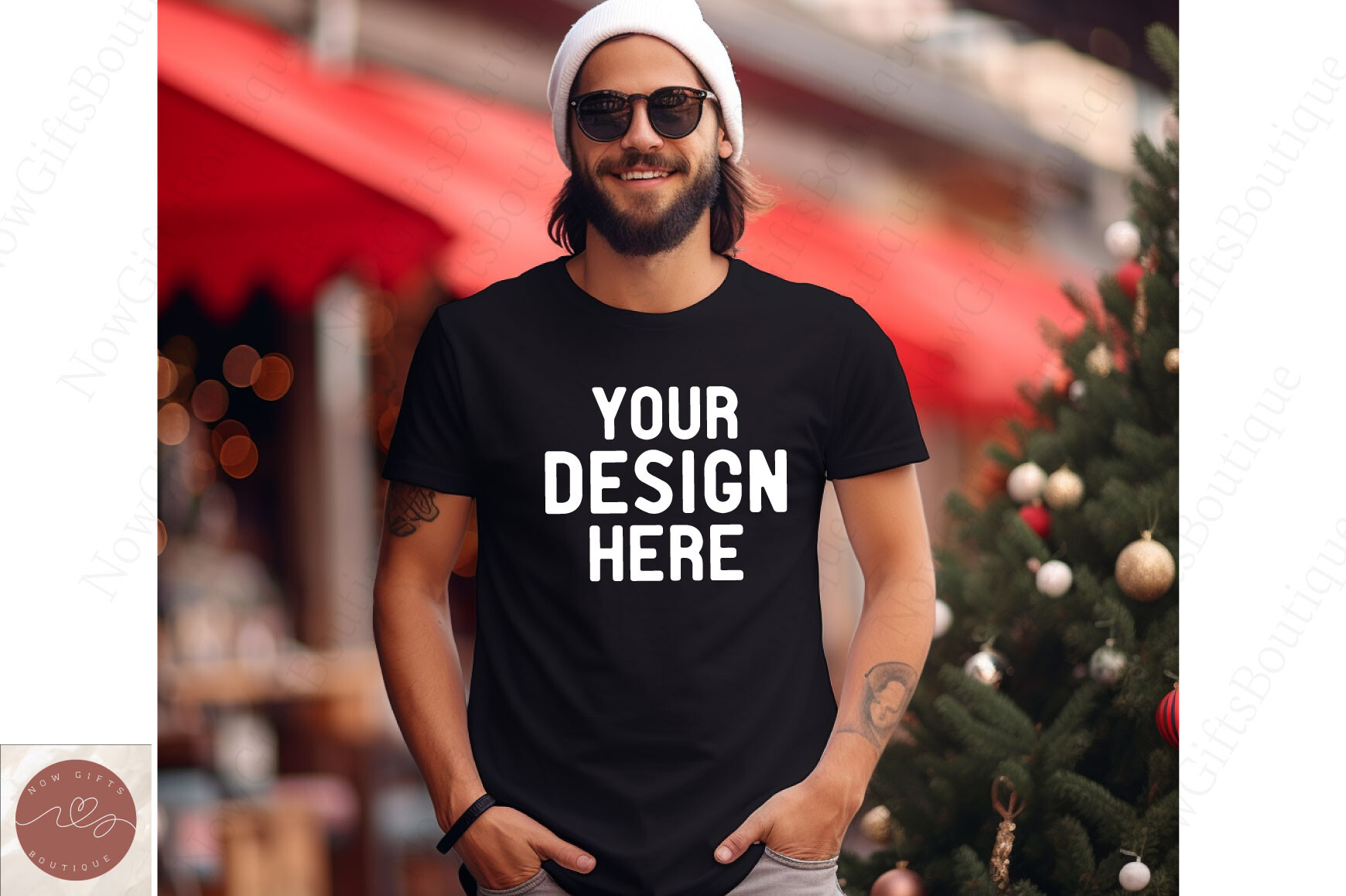 Black Gildan 64000 Mens T-Shirt Mockup Graphic by NowGiftsBoutique ...