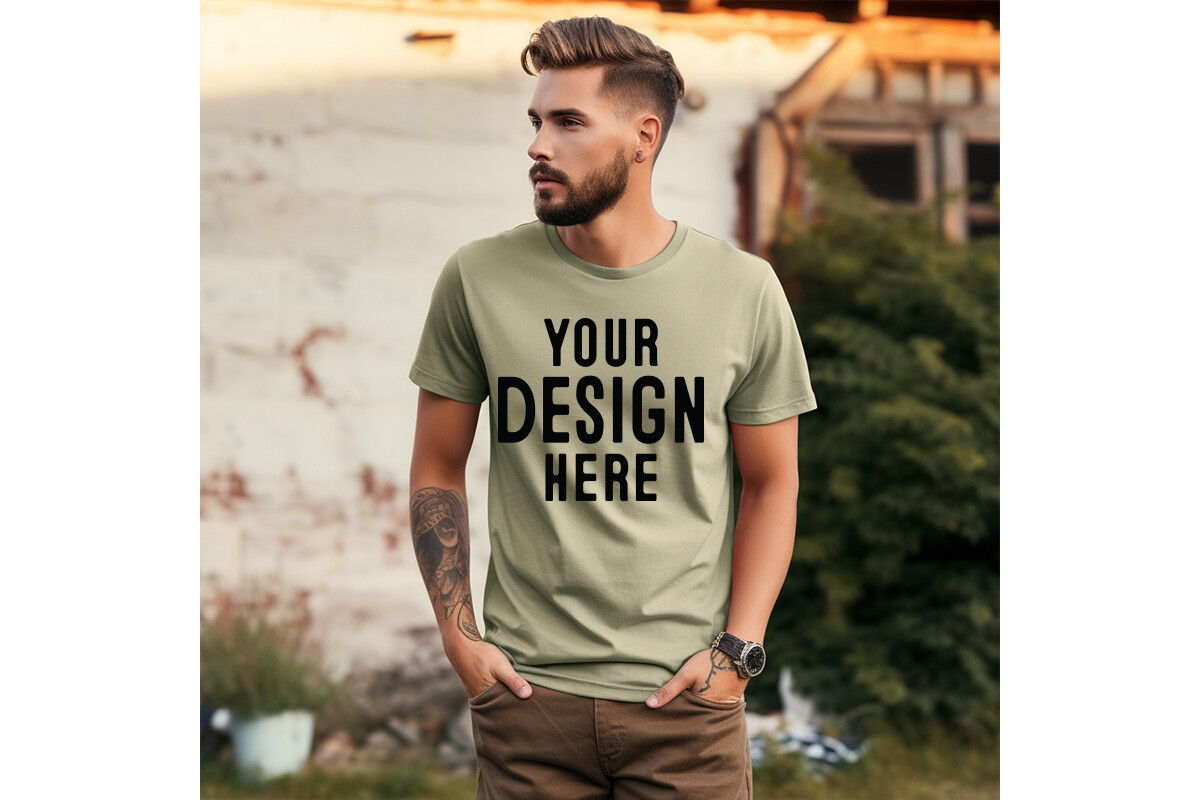 Comfort Colors Man Tshirt Mockup Graphic by BestMockupStore · Creative ...