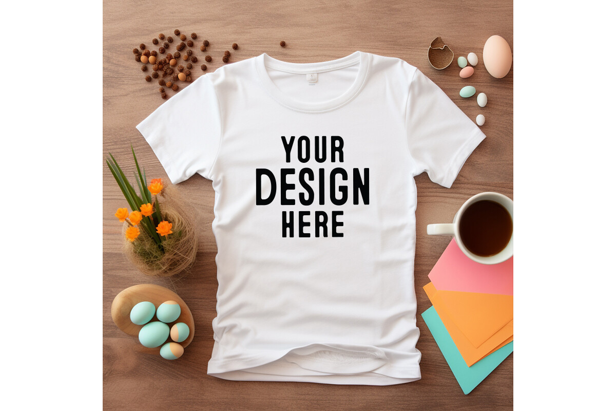 Easter Free Tshirt Mockup Graphic by BestMockupStore · Creative Fabrica
