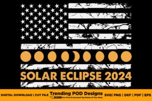 Eclipse 2024 Totality Phases US American Graphic by Trending POD ...