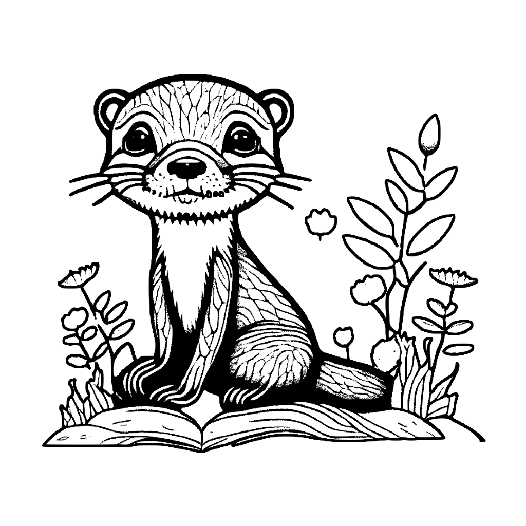Significant Otter - An Adult Color By Number Coloring Book- BLACK  BACKGROUND Mosaic Stained Glass Coloring Book of Cute Sea Otters: Featuring  Zen