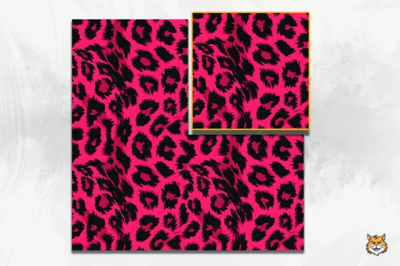 Pink Leopard Print and Hearts Seamless Pattern, Valentines Day Seamless  Pattern, Repeating Pattern for Commercial Use, Png and Jpeg