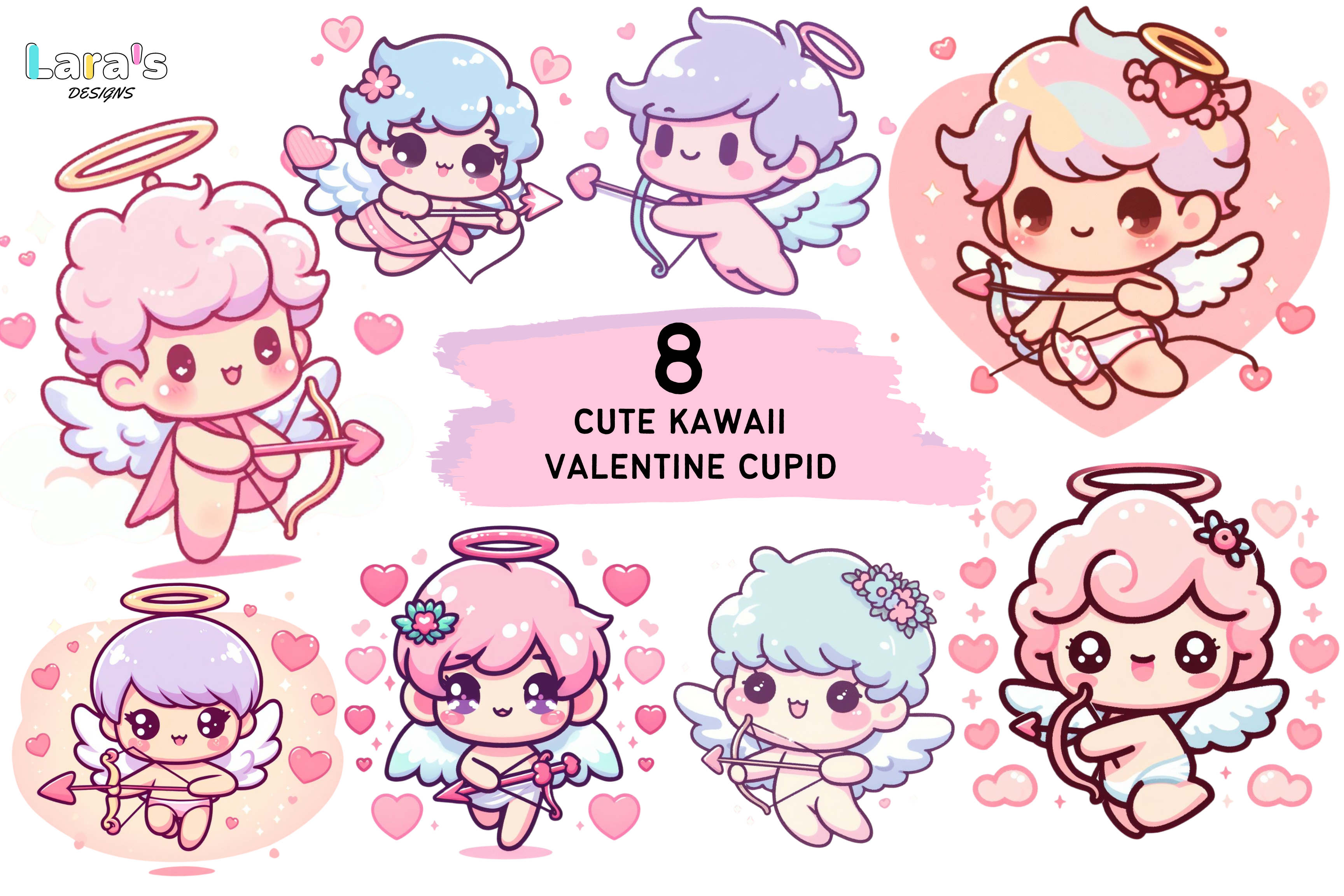 Post-it® Cute Kawaii Valentine Cupid Hobi