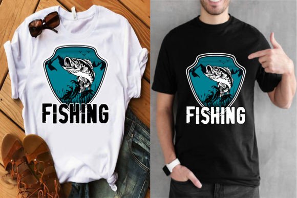 Fishing T-Shirt Design Graphic by TANIA KHAN RONY · Creative Fabrica