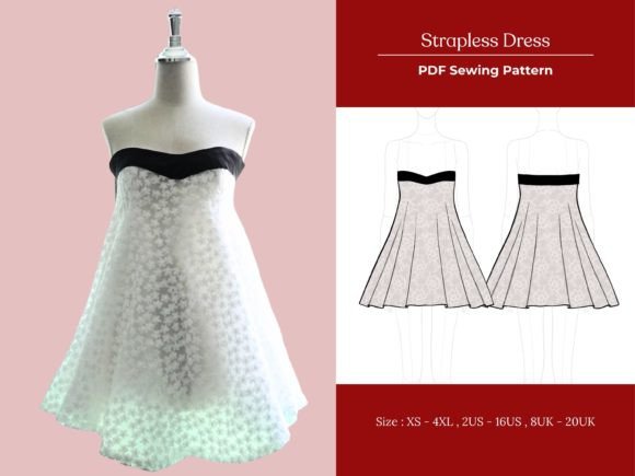 Strapless Dress Diy/ How To Make Mini Dress Diy 