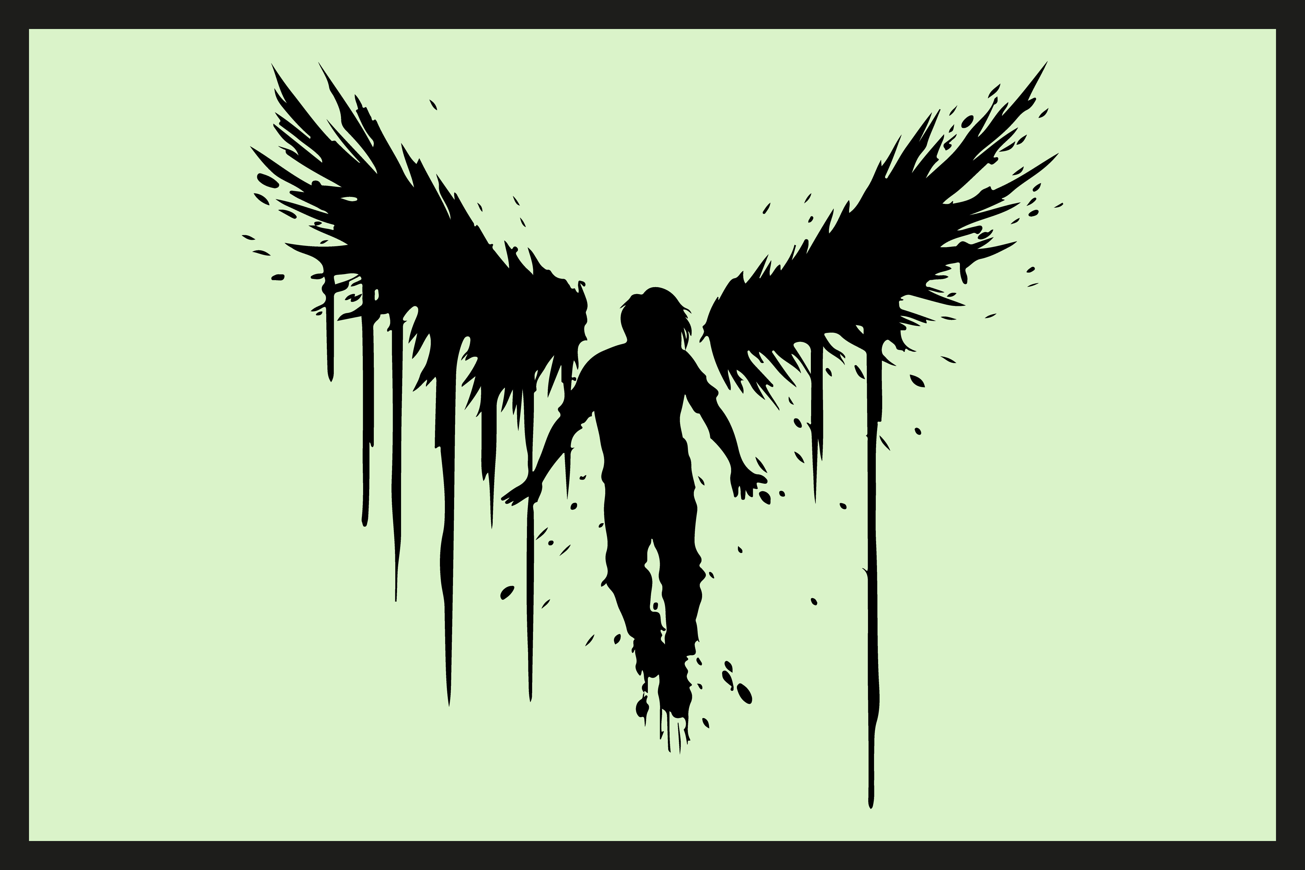 Angel Silhouette Art Vector Graphic by N-paTTerN · Creative Fabrica