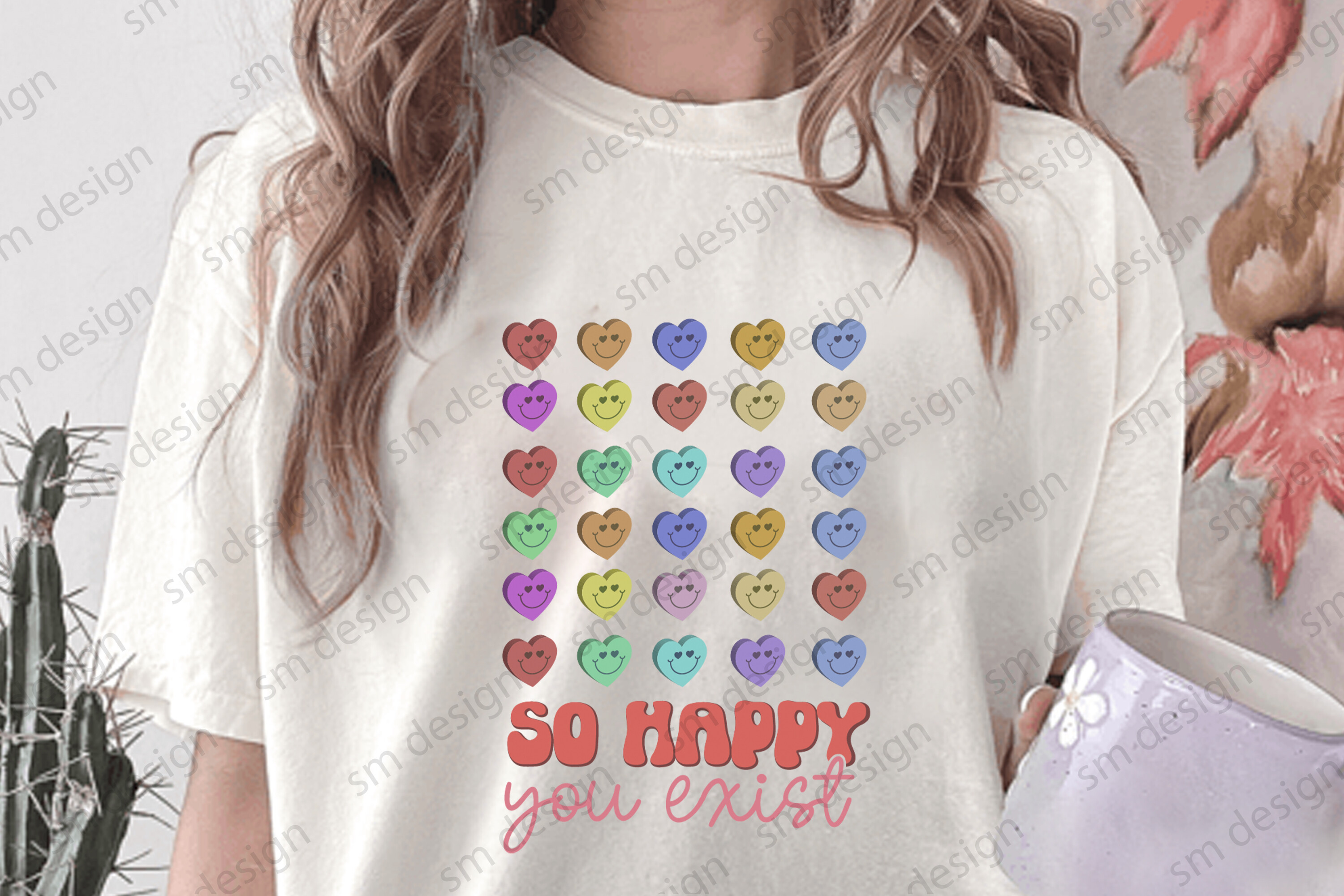 So Happy You Exist Retro Valentine’s Day Graphic by Trendy T shirt ...