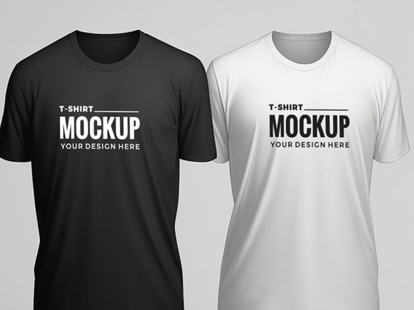 Black and White T- Shirt Mockup #10 Graphic by Design_love · Creative ...