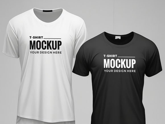 Black and White T-Shirt Mockup Bundles Bundle · Creative Fabrica
