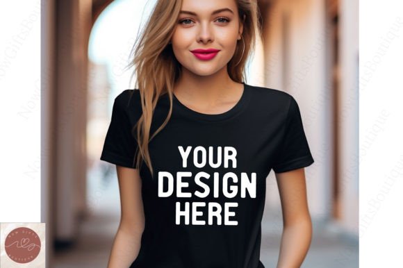 Bella Women Valentine T-Shirt Mockup 30 Graphic by NowGiftsBoutique ...