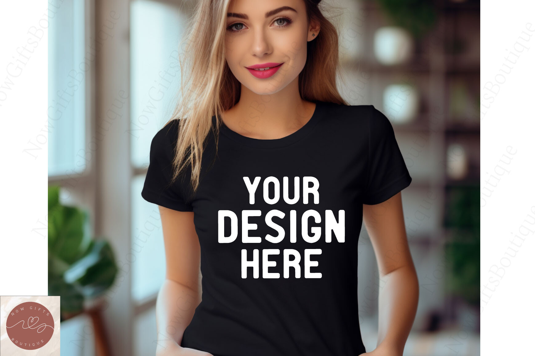 Bella Women Valentine T-Shirt Mockup 45 Graphic by NowGiftsBoutique ...