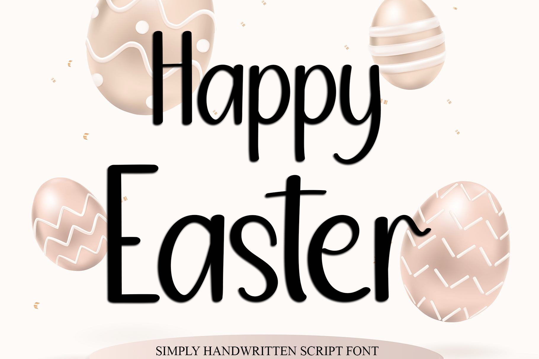 Happy Easter Font by Preketek texs · Creative Fabrica