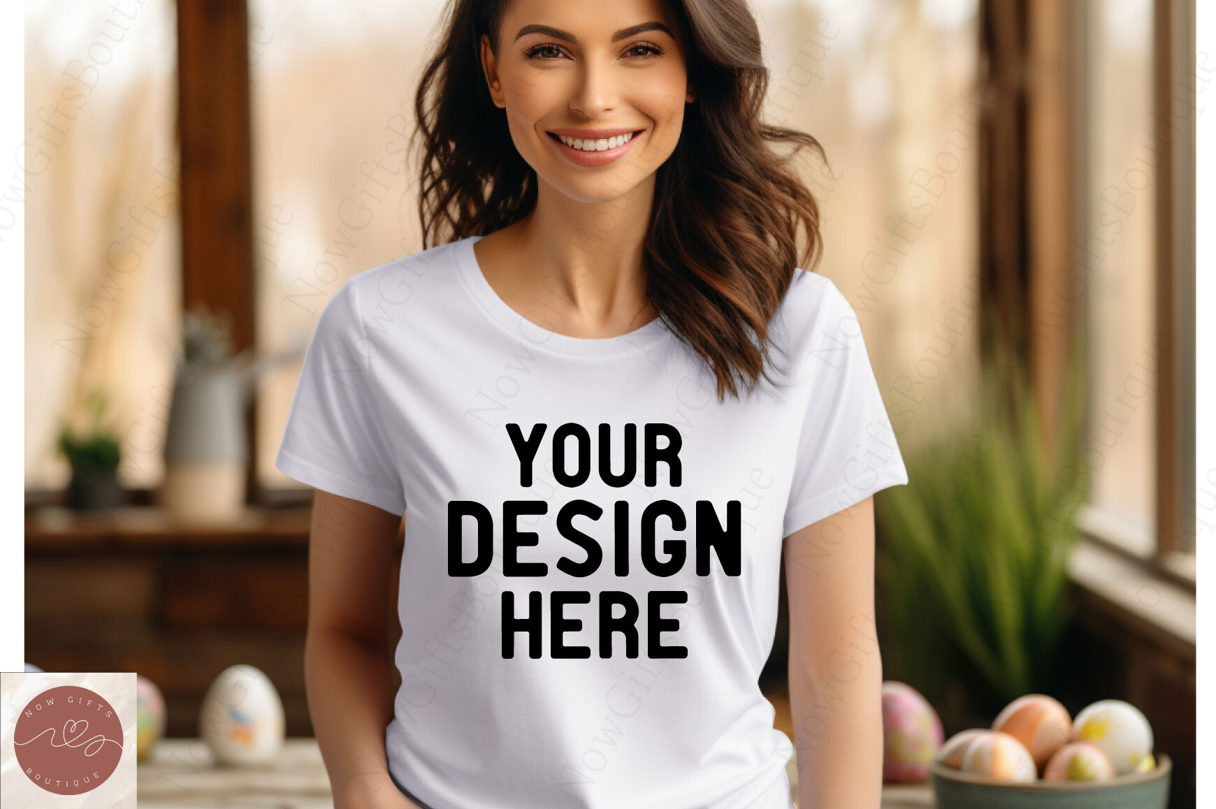 Easter Woman T-Shirt Girl Mockup 22 Graphic by NowGiftsBoutique ...