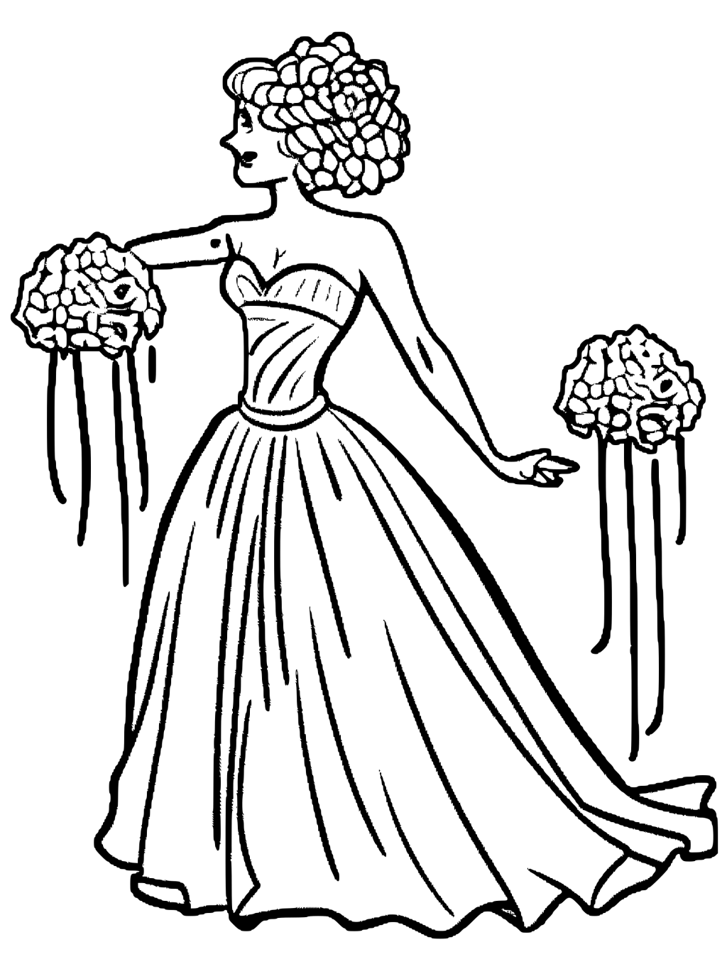 Ultimate Wedding Party Coloring Page · Creative Fabrica