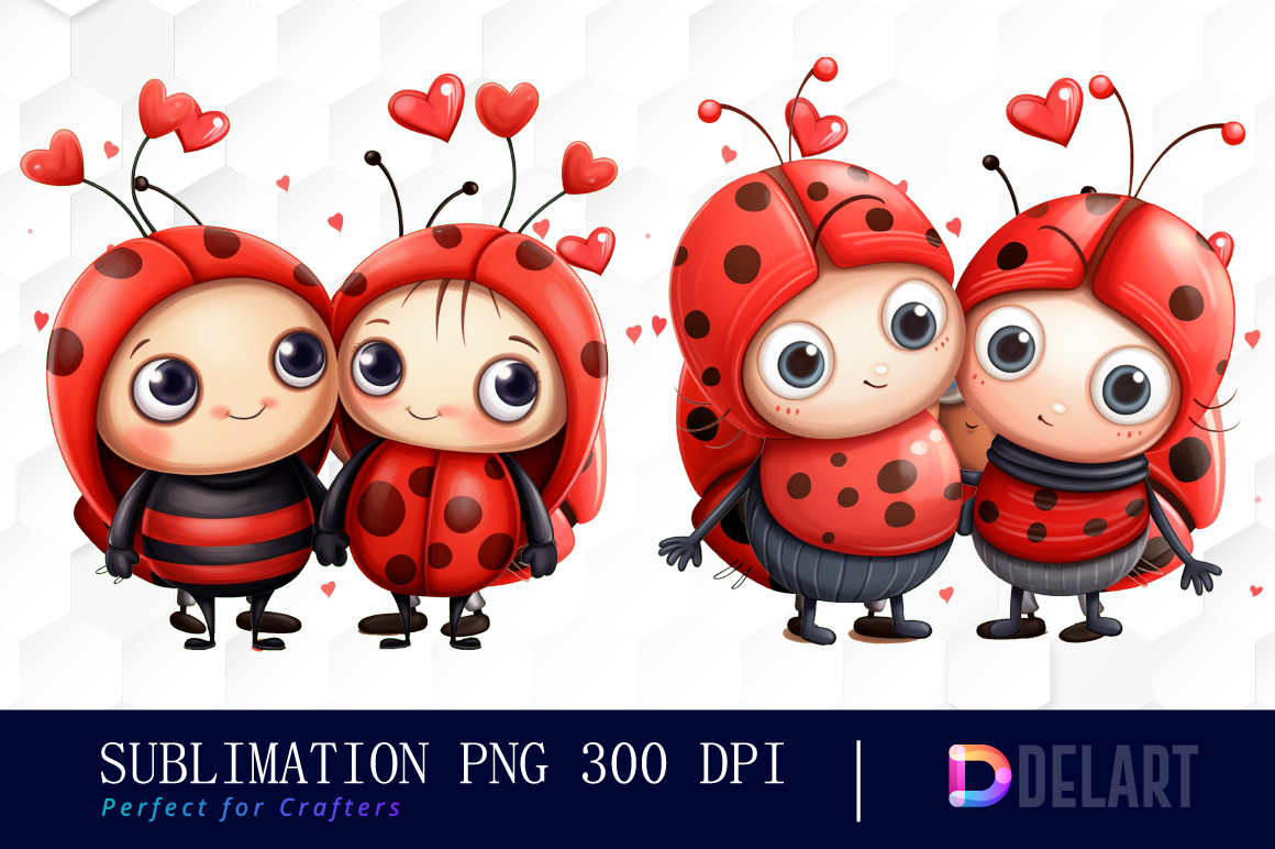 Cute Love Bug PNG Clipart Graphic by DelArt · Creative Fabrica