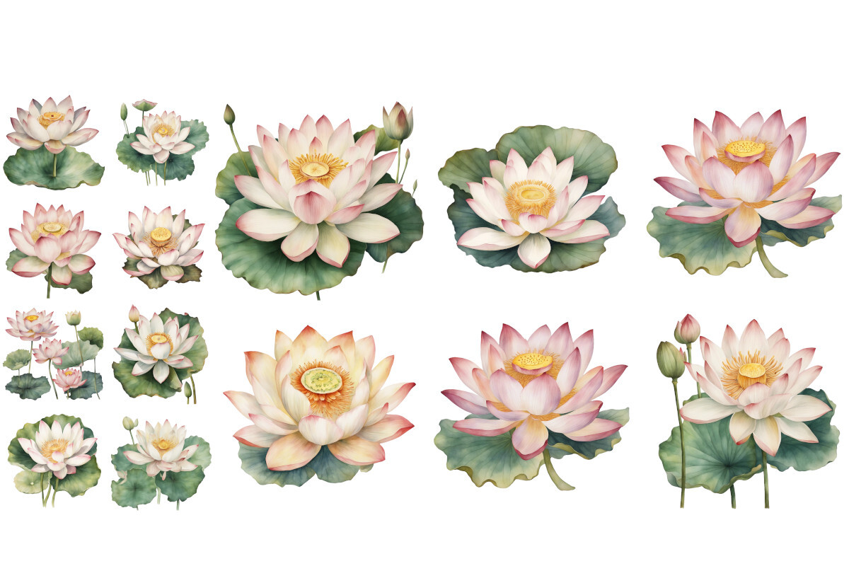 Lotus Flower Watercolor Yoga Symbol Graphic by Beyond The Bird ...