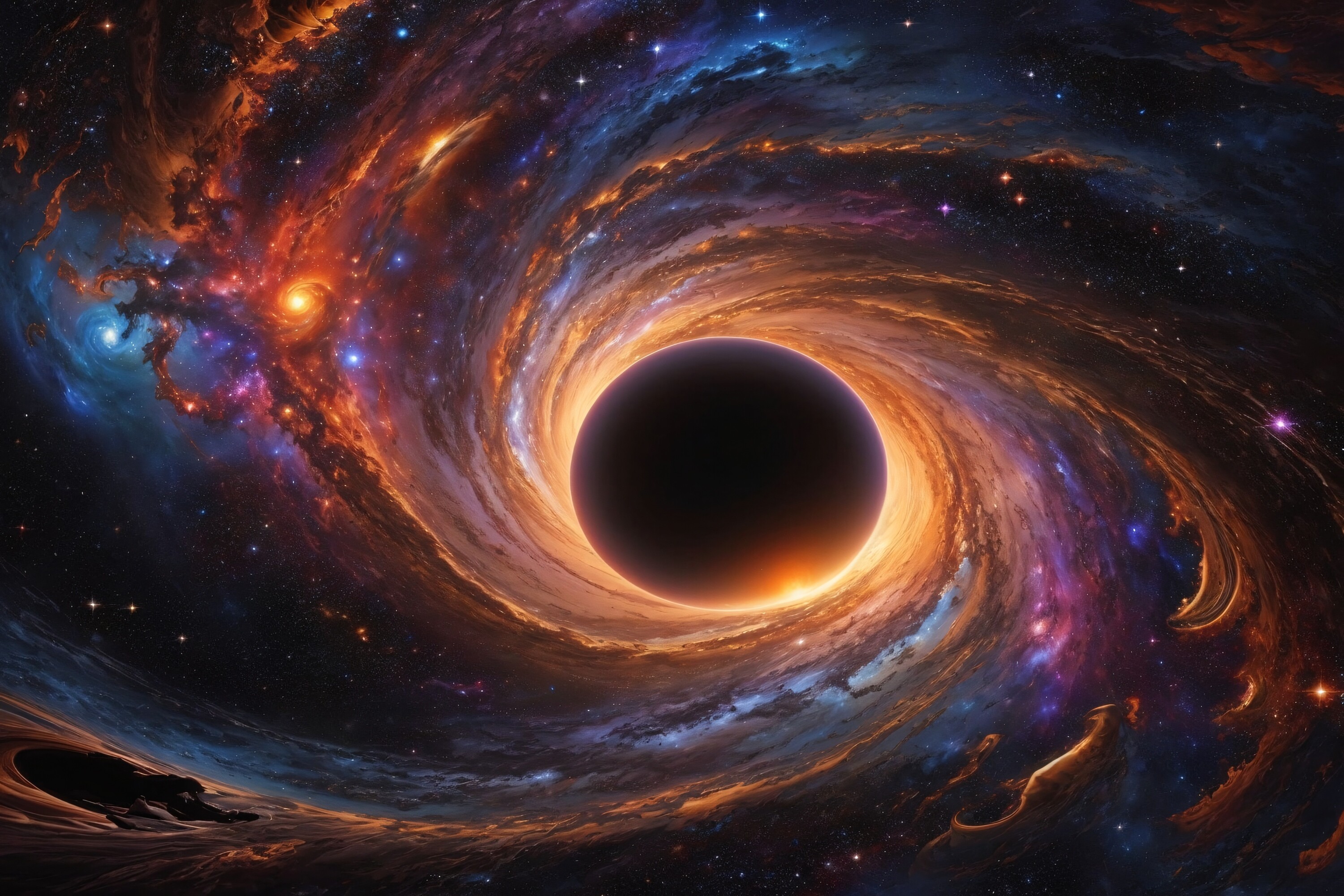 Black Hole Background Graphic by Forhadx5 · Creative Fabrica