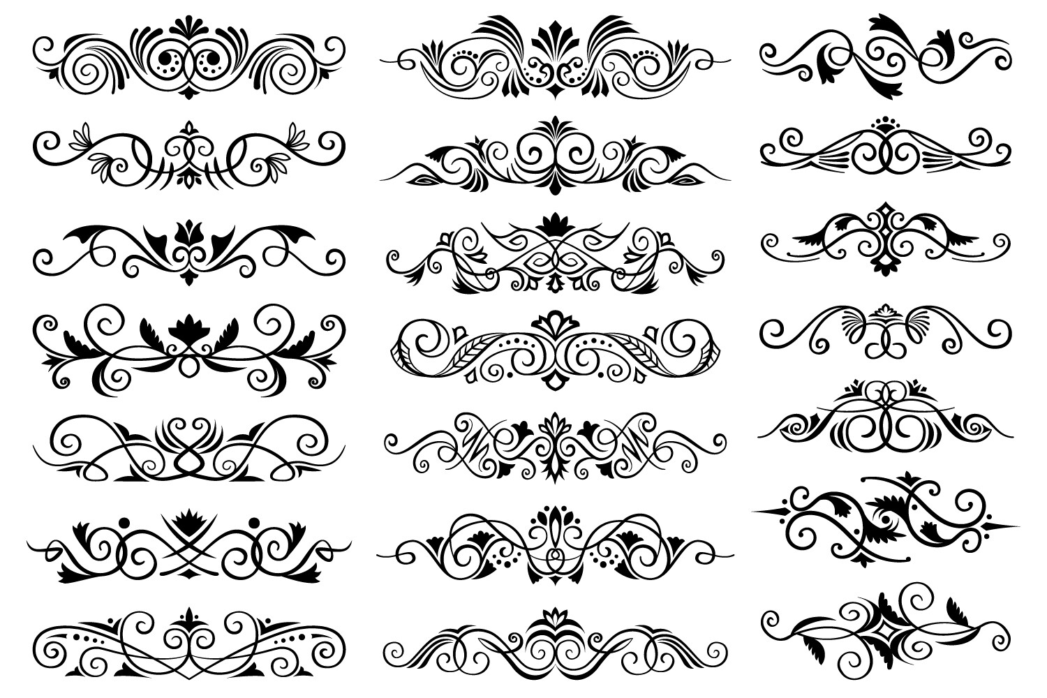 Abstract Vintage Ornamental Elements Graphic by G93 · Creative Fabrica